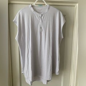 Eileen Fisher 100% Organic Cotton Striped Tunic Top